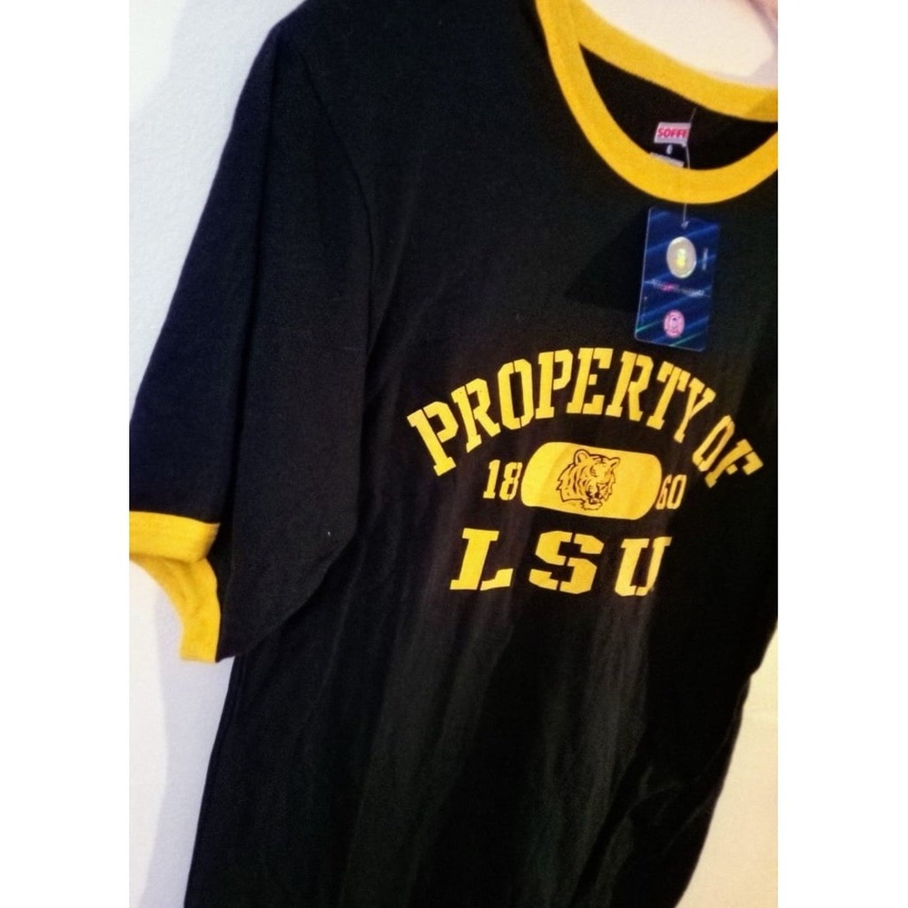 NEW Soffe NCAA Adult Property of LSU Louisiana State University Tee, Small - Picture 3 of 3